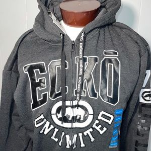 Ecko Unltd Zip Up Sweater Jacket Mens XXL NWT